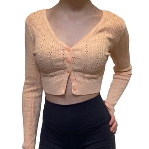 Garage peach cardigan